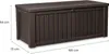 Keter Rockwood - jardinière 570 L - 155 x 72,4 x 64,4 cm - Voir les images du produit 18