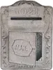 A close-up front view of a vintage-style metal mailbox. Podgląd zdjęcia produktu