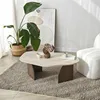 Skye Decor, Hochwertiger Couchtisch, Travertin und Walnuss, Produktbild-Vorschau 1