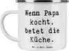 Mr. & Mrs. Panda Pott Spruch Vater Koch - Weiß - Geschenk, Produktbild-Vorschau 1