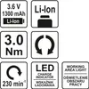 Akku Schrauber 3,6V Li-ion 1300mAh Stabschrauber Produktbild-Vorschau 17