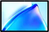 A tablet computer with a blue and white abstract wallpaper displayed on its screen. Produktbild-Vorschau