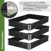 Hochbeet 3er Set Palettenrahmen Pflanzbeet 120x80x60 cm aus Produktbild-Vorschau 4