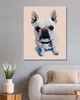 Diamondi - Diamond painting - WEIßE BULLDOGGE MIT BLAUEM Produktbild-Vorschau 2