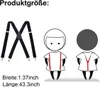 Herren Hosenträger Elastisch 50 mm, X-Form mit Starken Produktbild-Vorschau 7