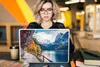 MuchoWow® Laptop Aufkleber Sticker Cover Berge - See - Weg Produktbild-Vorschau 5