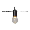 LED Partylichterkette - 16 kleine transparente Kugeln - L: 4,5m - schwarzes Kabel - outdoor Produktbild-Vorschau