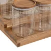 Słoiki na przyprawy na drewnianej półce HARMONY, 9 x 180 ml Podgląd zdjęcia produktu 5