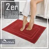 Badematte Badvorleger 2er Pack 50x80cm, 100% Baumwolle, Produktbild-Vorschau 6