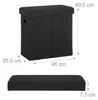 Relaxdays Faltbarer Sitzhocker, HxBxT: 49,5 x 46 x 25,5 cm, Produktbild-Vorschau 4