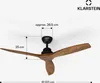 Klarstein stropný ventilátor, priemer 132 cm, výkonný a Náhľad obrázku produktu 7