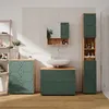 Badmöbel-Set Vicco Irma Grün/Goldkraft Eiche 4 Teile, mit Produktbild-Vorschau 4