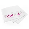 itenga 6x Windlicht + 40x Servietten - Fisch - weiß pink Produktbild-Vorschau 3