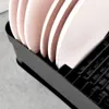 Égouttoir à vaisselle noir pratique avec égouttoir flexible Voir les images du produit 4