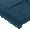 vidaXL Kopfteil Dunkelblau 180x5x118/128 cm Samt Produktbild-Vorschau 4