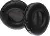 Two black headphone ear pads are shown against a white background. Produktbild-Vorschau