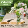 32x Glasflaschen Mini Vasen Deko Hochzeit Vintage Tischdeko Produktbild-Vorschau 3
