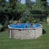 Stahlwandpool Set (6-teilig) hoch rund 460 x 120 cm, Stahl Produktbild-Vorschau 2