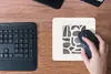 MuchoWow® Mauspad Mousepad Abstrakt - Formen - Schwarz Produktbild-Vorschau 4
