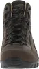 A front view of a brown hiking boot. Produktbild-Vorschau
