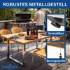 DanDiBo 2x nohy stolu z nerezové oceli 72 x 80 cm rám stolu Náhled obrázku produktu 4