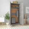 vidaXL Armoire gris béton 90x52x200 cm Bois composite Voir les images du produit 10