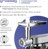 Nástavec mlýnku na maso Grossag KFW 500 z nerezové oceli Náhled obrázku produktu 7