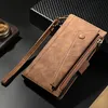 Ochranné pouzdro pro iPhone 15 kožené pouzdro na zip, Náhled obrázku produktu 3