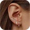 JeweBella Ohrringe Set Silber 925 Damen Zirkonia Creolen Produktbild-Vorschau 1