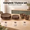 Sada nádobí Mica Decorations Nusa, hnědá, 12 dílů – talíře Náhled obrázku produktu 16