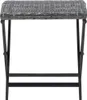 vidaXL Tabouret pliant Poly Rattan Gris Voir les images du produit 1