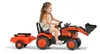 FALK - Kubota-Tretraktor mit Ladeklappe und Anhänger Produktbild-Vorschau 3