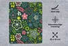 Podložka pod myš - Listy - vzory - kvety - 19x23cm - Náhľad obrázku produktu 2