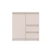 KOMTO Kommode mit 2 Türen und 2 Schubladen – Komodenschrank Produktbild-Vorschau 4
