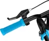 Close-up of a bicycle handlebar with a blue grip and brake lever. Anteprima dell’immagine prodotto