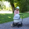 Klassischer Puppenwagen Pastellfarben, tiefe Liegewanne, Produktbild-Vorschau 3