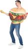 Costume da hamburger divertente unisex colorato - taglia Anteprima dell’immagine prodotto 3