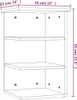 vidaXL Beistellregal Betongrau 35x35x55 cm Holzwerkstoff Produktbild-Vorschau 8