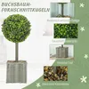 HOMCOM Sztuczny bukszpan, zestaw 2 sztuk, 50 cm, sztuczna Podgląd zdjęcia produktu 4