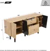 Flieks Sideboard Küchenschrank, TV-Schrank mit Stauraum für Produktbild-Vorschau 7