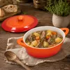 CROSSY Orange Kasserole oval mit Deckel Airfryer 600ml Produktbild-Vorschau 2