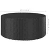 vidaXL Teetisch Schwarz 68x68x30 cm Poly Rattan -  Produktbild-Vorschau 5