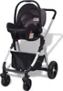 vidaXL 3-in-1 Kinderwagen Aluminium Grau und Schwarz Produktbild-Vorschau 4