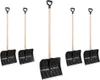 5 x Schneeschieber schwarz 45cm breit Schneeschaufel Produktbild-Vorschau 1
