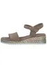 Plateausandalen 28107 taupe 41 Produktbild-Vorschau 6