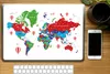 MuchoWow® Laptop Aufkleber Sticker Cover Weltkarte - Farben Produktbild-Vorschau 2