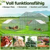 TRMLBE Hühnerstall 3x8x2m Hühnerhaus Freilaufgehege Groß Produktbild-Vorschau 5