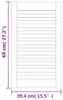 vidaXL Schranktüren Lamellen-Design 4 Stk. Weiß 69x39,4 cm Produktbild-Vorschau 6