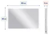 Specchio da bagno Relaxdays, 40 x 60 cm, specchio LED con Anteprima dell’immagine prodotto 4