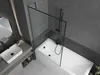 Mexen Next Duschwand 1-flügelig 100 x 150 cm, schwarzes Produktbild-Vorschau 3